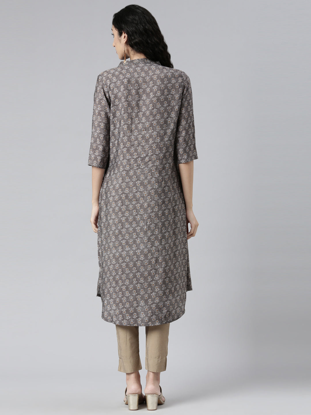 Gorgeous Peach High-Low Kurta with Princess Line Cut