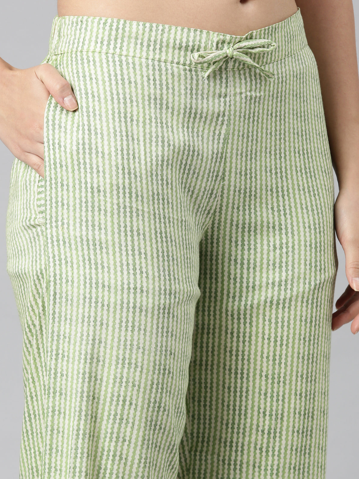 Pista Green Floral Print Kurta Set With Embroidery