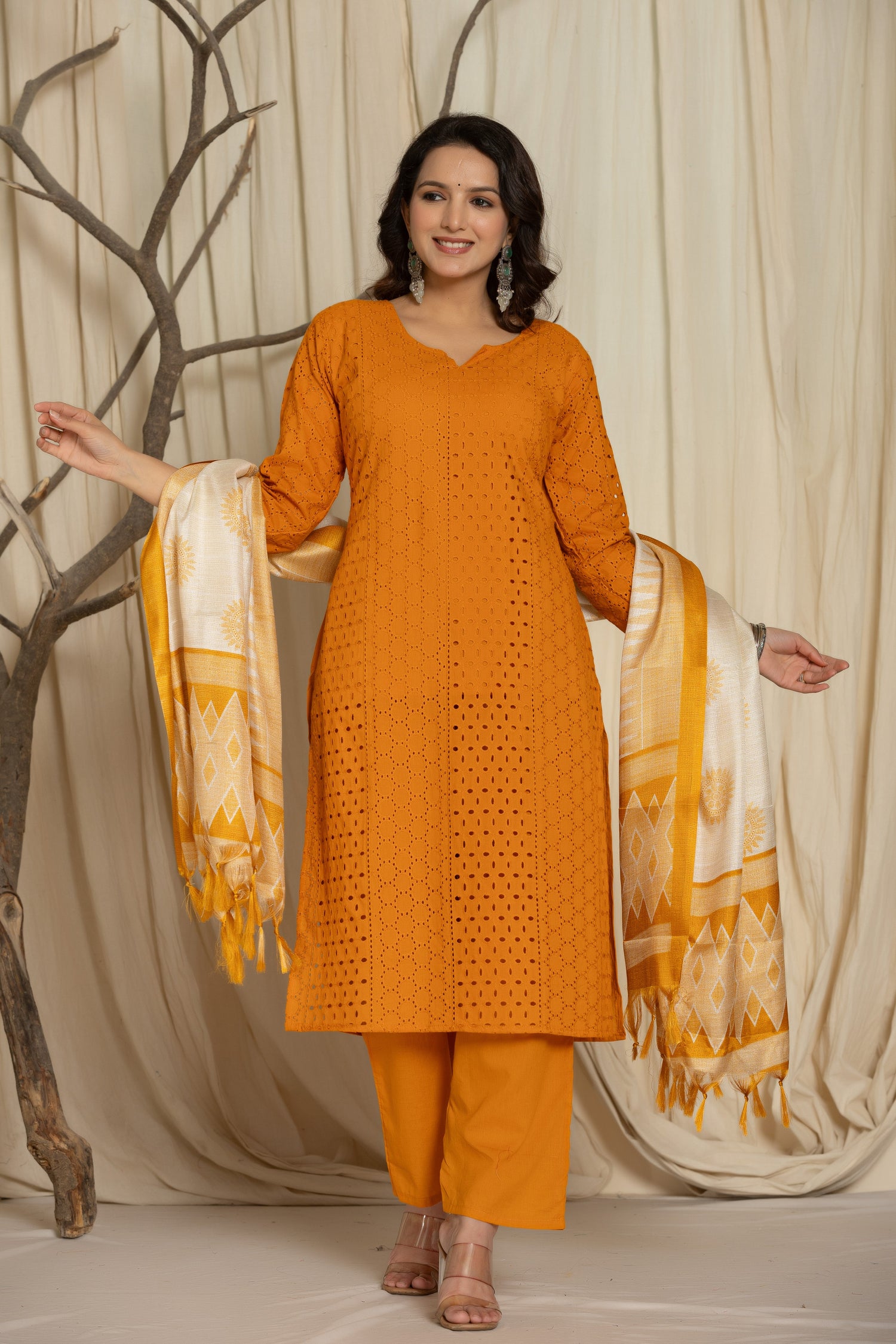 silk kurta set for women