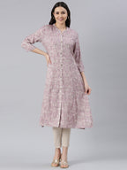 Viscose Rayon lavender color Kurtas online India from samhitas