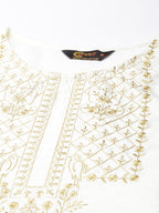 cotton silk kurta with embroidery for women from samhitas apparel