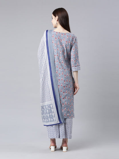 Women's Pure Cotton Kurta Palazzo Sets Samhitas Apparel