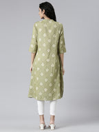 Buy Geometric Viscose Rayon Kurta for Women from samhitas