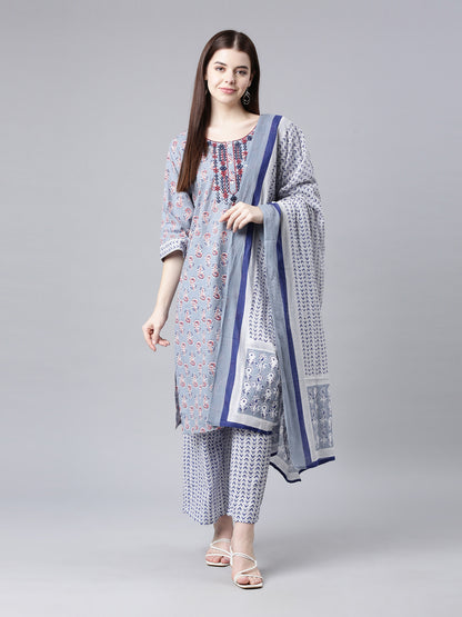 Women's Pure Cotton Kurta Palazzo Sets Samhitas Apparel