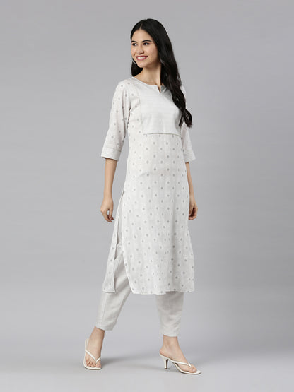 Women Printed Straight Kurta - Samhitas