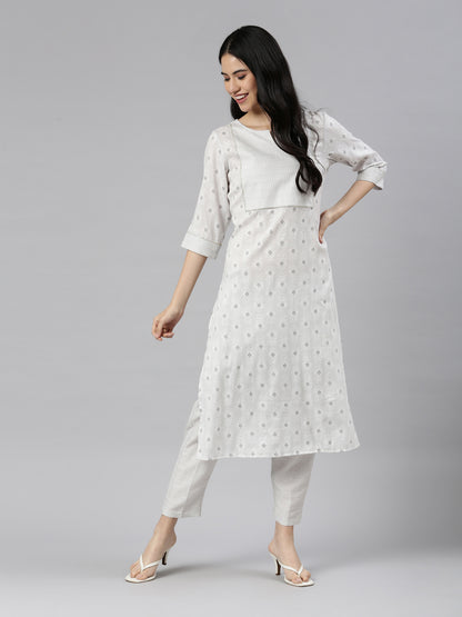 Women Printed Straight Kurta - Samhitas