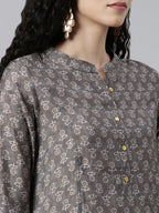 Gorgeous Peach High-Low Kurta with Princess Line Cut