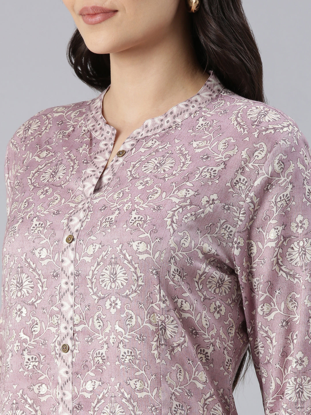 Viscose Rayon lavender color Kurtas online India from samhitas