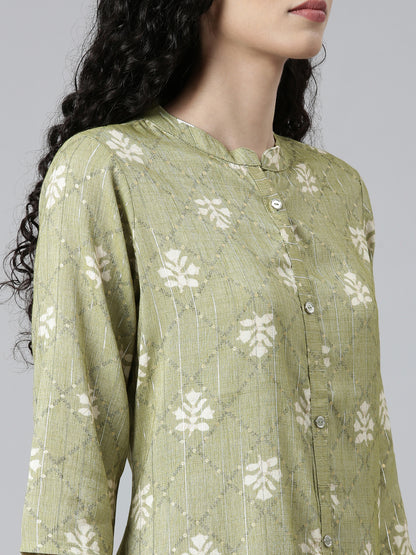 Buy Geometric Viscose Rayon Kurta for Women from samhitas