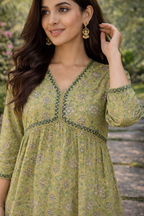 Elegant Kurta Set for Women -Mint Green
