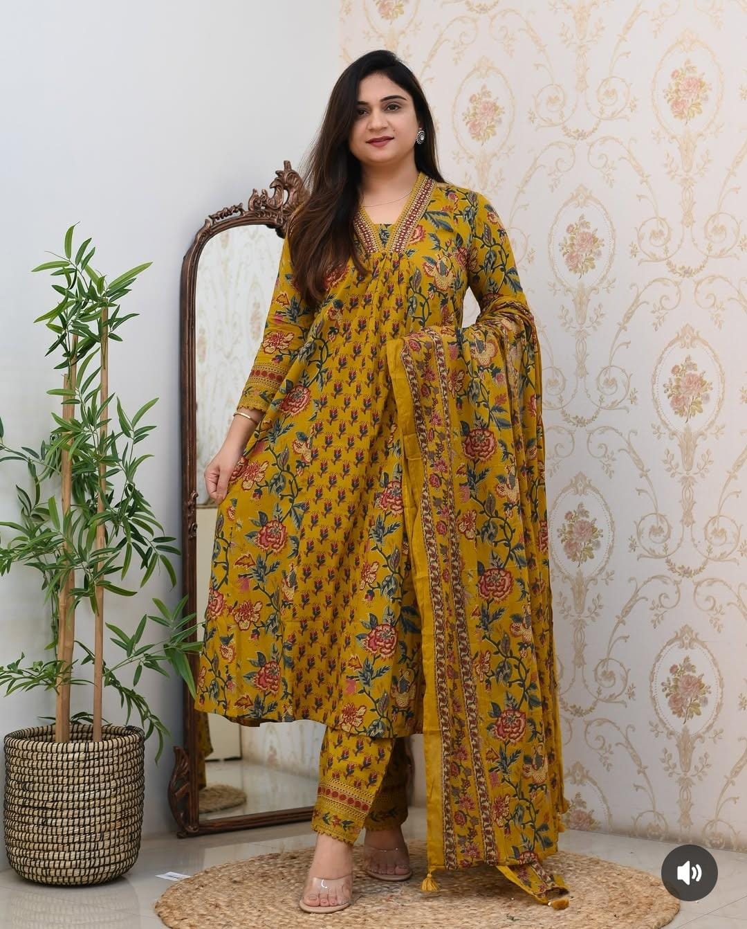 Beautiful Embroidery With Suqes Heavy Suit paired with matching pants