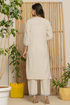 Royal Indigo Embroidered Kurta Set – Silk Dupatta & Elegant Bottoms